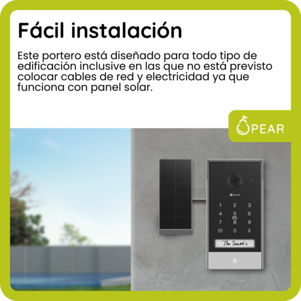 Video Portero Eléctrico Ezviz Hp7 Camara 2k Inteligente Wifi