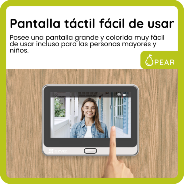 Video Portero A Color Ezviz Dp2 Con Mirilla 1080p