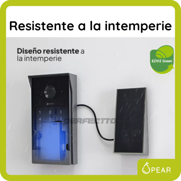 Video Portero Wifi Batería Cámara Ezviz Ep7 2k Carga Solar