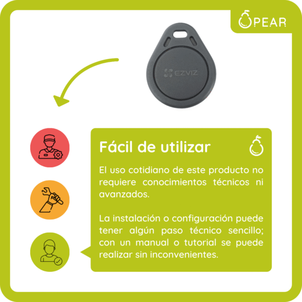 Tarjeta Llave De Proximidad Ezviz Tag Pack X4
