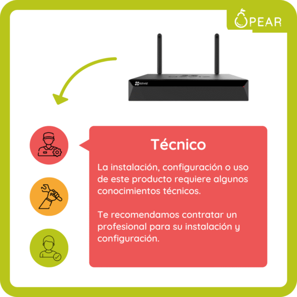 Nvr Wifi 4ch Almacenamiento Para Camara Seguridad Ezviz X5s