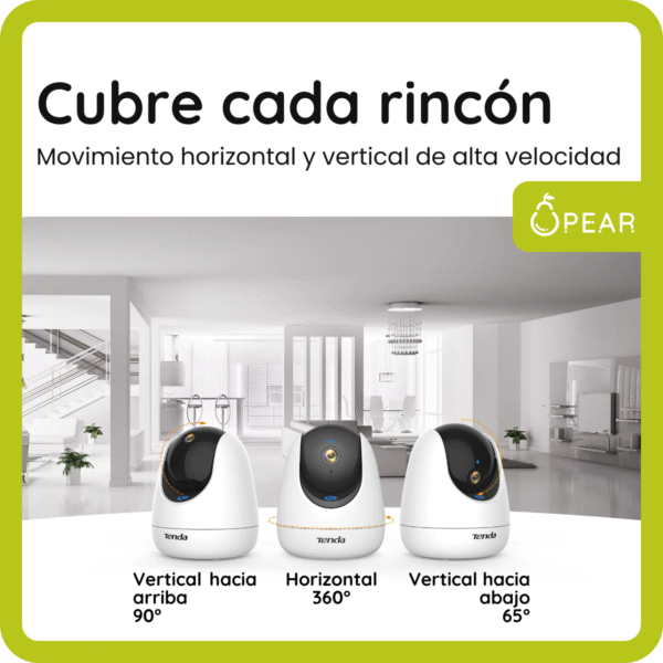 Cámara de Seguridad WiFi Tenda CP3 Pro Interior