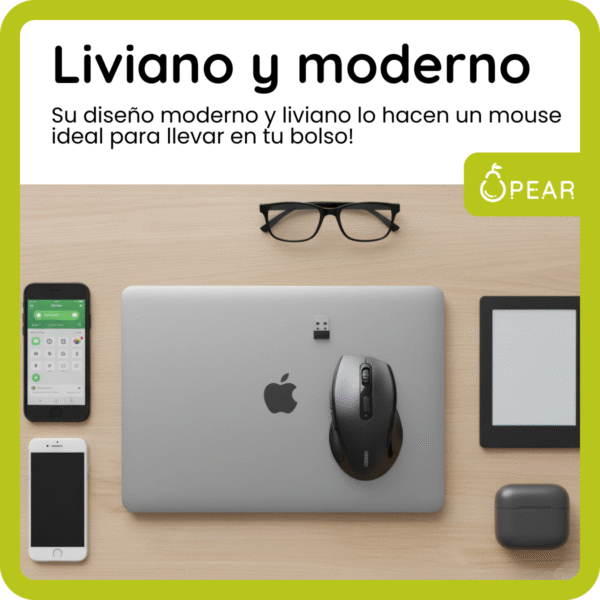 Mouse Ugreen Inalámbrico Bluetooth Ergonomico Receptor Usb C