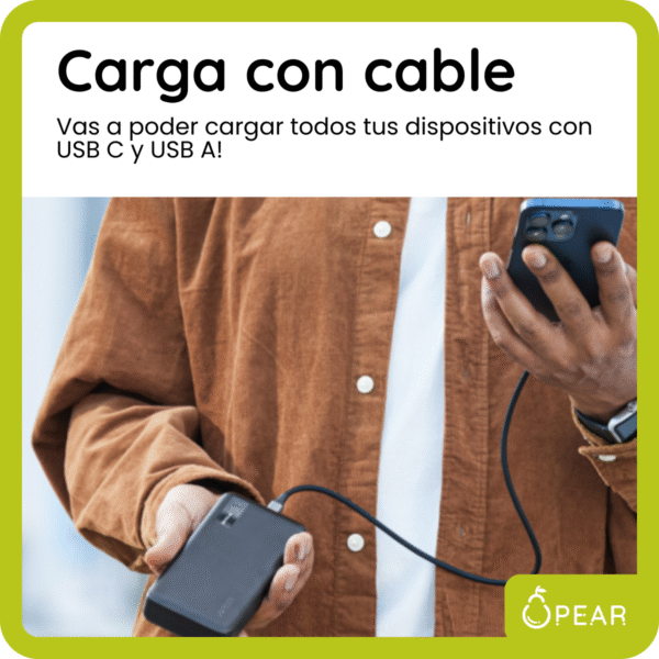 Power Bank Ugreen 20w Usb C Usb A Carga Rápida