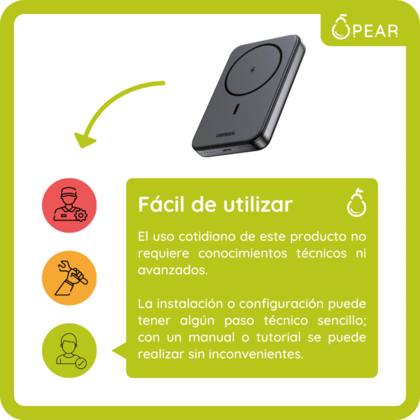 Power Bank Ugreen Inalámbrico Portátil 20w Qi Apple iPhone