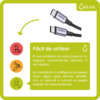 Cable Usb C A Usb C Ugreen 2m 100w Carga Rápida Reforzado