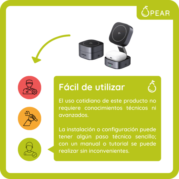 Cargador Inalámbrico Magnético Qi2 Ugreen 15w iPhone