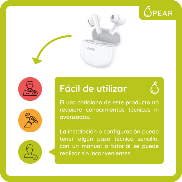 Auriculares Ugreen Bluetooth Inalámbrico In Ear Con IA