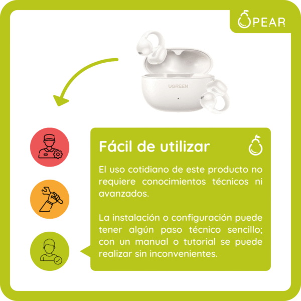 Auriculares Ugreen Bluetooth Inalámbricos In Ear Clip